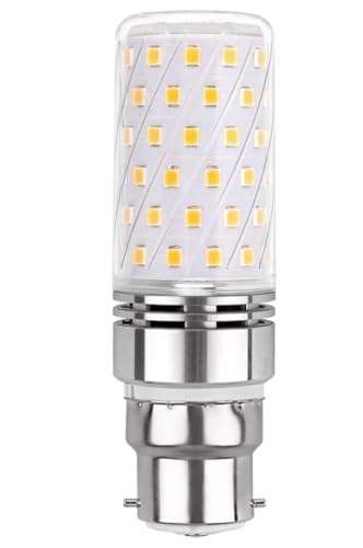 B22 LED Corn Light Bulb, 12W, Cool White 6000K, 1450LM, 230V, Bayonet Fitting, 100W Halogen Equivalent
