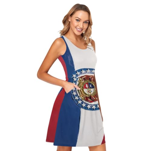 Robe d'été drapeau Missouri pour vos pique-niques et vacances estivales au soleil