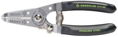 Greenlee 1917-SS Stainless Wire Stripper and Cutter, 16-26AWG, 6-Inches image 3