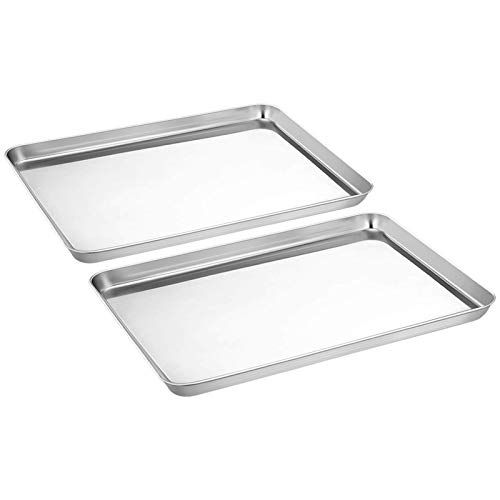 Stainless Steel Baking Tray Set - 40x30x2.5 cm