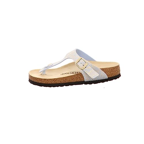 Image of Birkenstock Gizeh Dusty Blue Microfiber Adult Slides Sandals