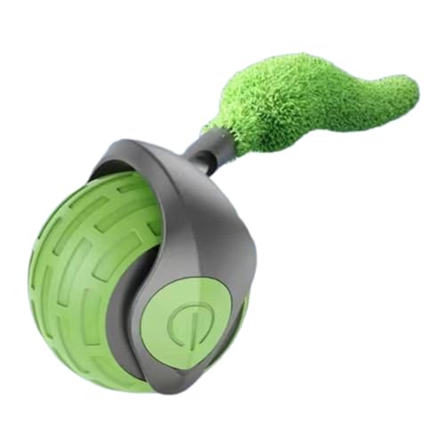 Cat Toys - Interactive Cat Toys | Cat Balls | Automatic Cat Toy, Smart Rolling Cat Toy Chasing Tail Ball, Two Speed Adjustment A
