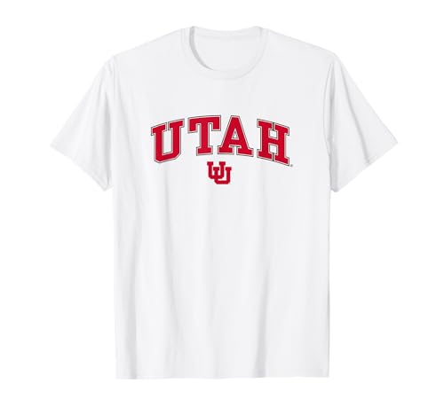 Utah Utes Arch Over White Officially Licensed T-Shirt