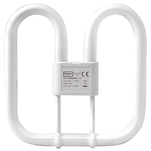 Crompton 16 Watt 2 Pin 2D Cc Lamp In 827 Warm White Clc16Ww2Pin