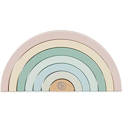 Bieco | Rainbow Stacker | Rainbow Toy | Wooden Rainbow | Wooden Rainbow Stacker | Rainbow Blocks | Rainbow Stacking Toy | Stacking Rainbow | Wooden Rainbow Toy | Wooden Stacker | Big Wooden Rainbow Cover