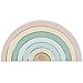 Bieco Giocattolo motorizzato per bambini, arcobaleno in legno, in colori pastello, puzzle in legno arcobaleno | Gioco a incastro in legno | Legno arcobaleno colorato | Giocattolo da 1 anno