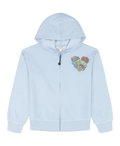 Sweat à capuche fille Lucky Brand veste polaire zippée chaude à bords-côtes