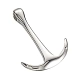 Tamaño adecuado: estos colgantes miden aproximadamente 24.5 mm de ancho, 34 mm de largo, 6 mm de espesor, agujero: 4 mm, diseño clásico y elegante de forma de ancla, perfecto para guardar como joyas diarias