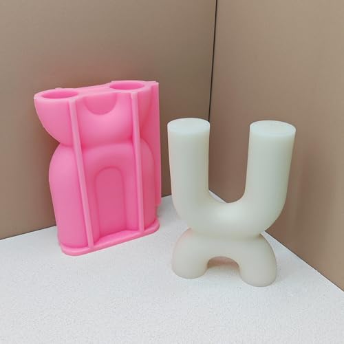 Moule bougie géométrique en silicone haute précision pour objets décoratifs raffinés