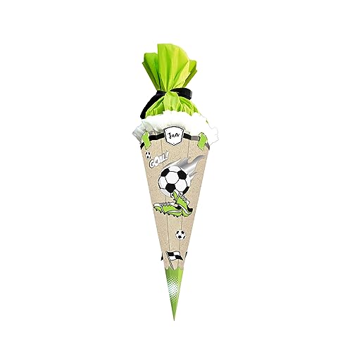 Kit de bricolage cornet de football 68 cm pour réussir facilement sa pochette surprise d'école