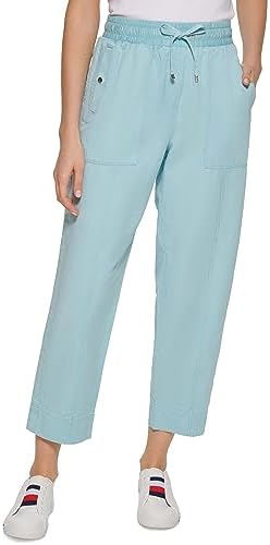 Tommy Hilfiger Women's Solid Cropped Pull-On Pants