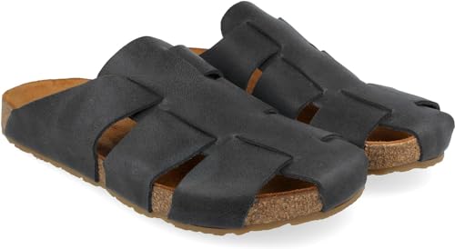 HAFLINGER Unisex Pius Sandal, Black, Men 11 - Women 13