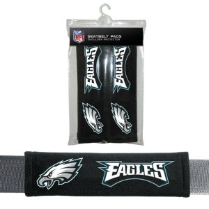 Philadelphia Eagles Velour Seat Belt Pads