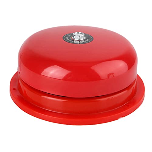 Alarme de frappe interne 220V en acier avec cloche rouge de 6 pouces