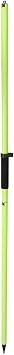 Aluminum GPS Pole - 2M/6.56FT 2-Sections Rover Rod for Land Surveying, RTK GPS/GNSS Surveying Equipment with Level Vial, Threaded Lock & Carrying Bag Green