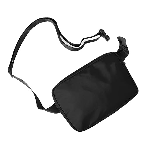 Image of Nollia Belt Bag with Adjustable Strap Waterproof Fanny Pack Everyday Workout Crossbody Sling Bag-Black