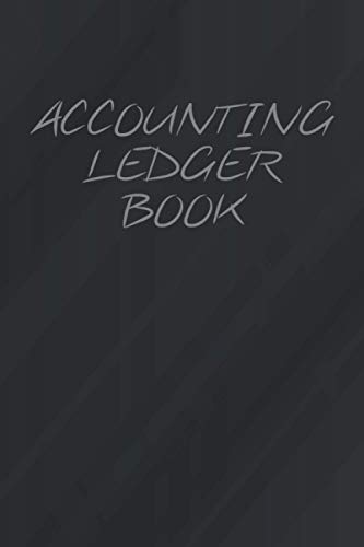 Accounting Ledger Book: Small Business Cash Logbook Tracker Log Book for Income and Expensen Accounting Ledger for Bookkeeping with 6 Column Payment Record (black grey with stripes) (German Edition)