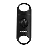 Foxmox Cigar Cutter - Egyptian Engraved Pattern Cigar Cutter for Men with Gift Box(Gold)