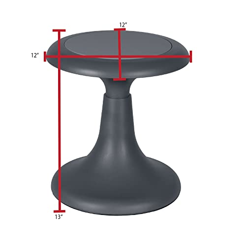 Image of Regency Glow Wobble Stool, 13-inch, Grey