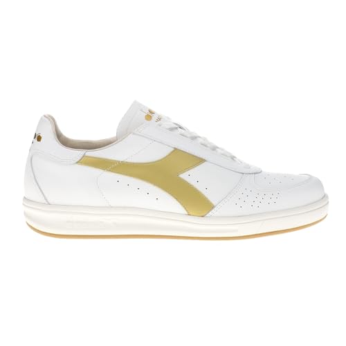 Diadora Mens B.Elite H Italia Sport Perforated Lace Up Sneakers Shoes Casual - White - Size 8 M