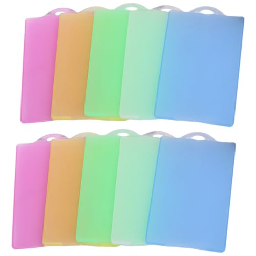 ABOOFAN Protège-cartes Solide et Accès Facile Couleur Bonbon en Plastique Lot de 10 et pour Cartes de Bus Cartes D'identité