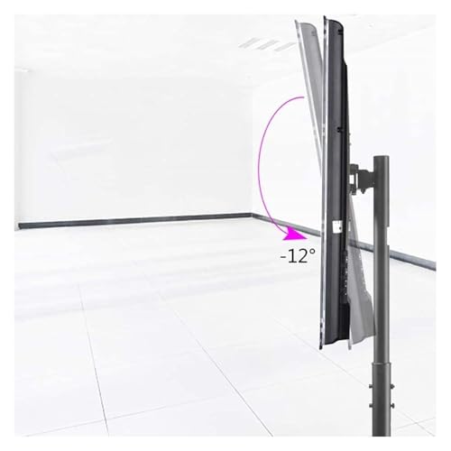 Soporte móvil para TV con ruedas y estante vertical miniatura 4