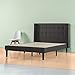 ZINUS Dori Upholstered Platform Bed Frame with Wingback Headboard, Mattress Foundation, Wood Slat Support, No Box Spring Needed, Easy Assembly, Queen