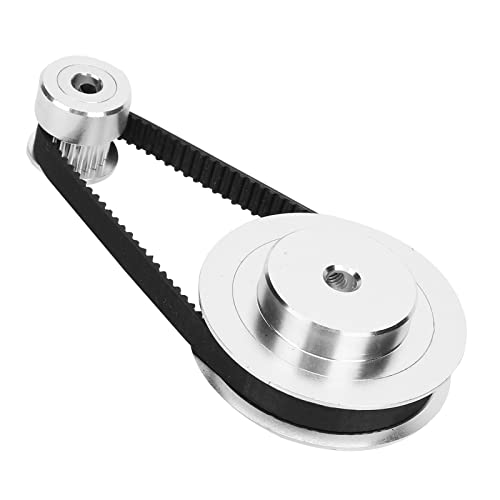 Zahnriemenscheibensatz 12 Mm Bohrung Zahnriemen und Riemenscheibe Nema 14 9×7×2 Synchronrad Stufenzahnriemenscheibe Aluminium 20 60 Zähne Druckerteile P36 6