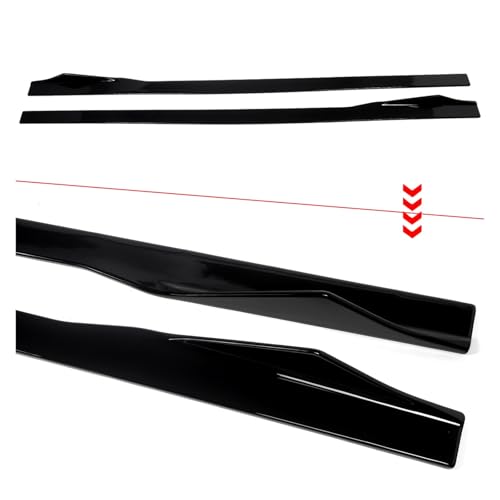 Faldones laterales para Serie 8 G16 M8 M850i 2019 de fibra carbono negro brillante automovil 4