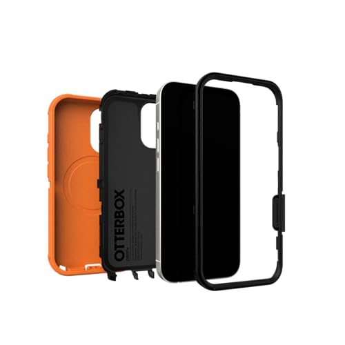 Image of OtterBox iPhone 17 Defender Pro Series Case - Blaze Orange - Tough, Rugged & Durable iPhone Case, Snaps on MagSafe
