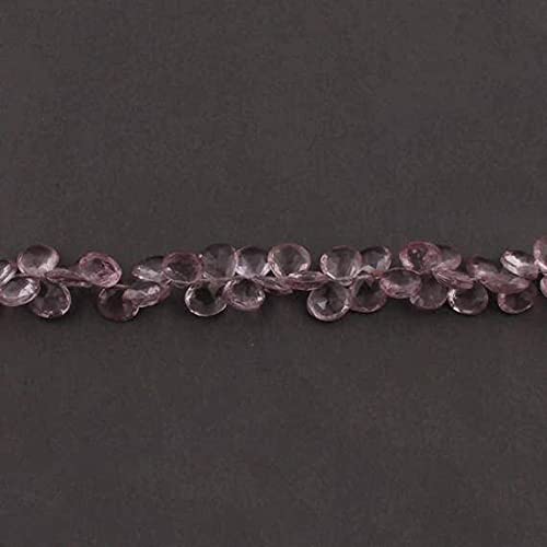 Améthyste rose en cœur LKBEADS pour confectionner vos bijoux de mariage et soirées d'été