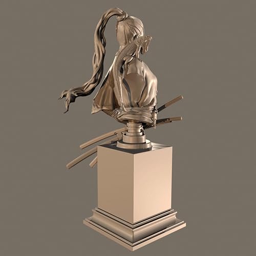 AERUIKJS 95mm Ancient Period Female Warrior Resin Bust Model KitUnpainted and unassembled Resin Bust Model kit //P6o3A2 - Image 3