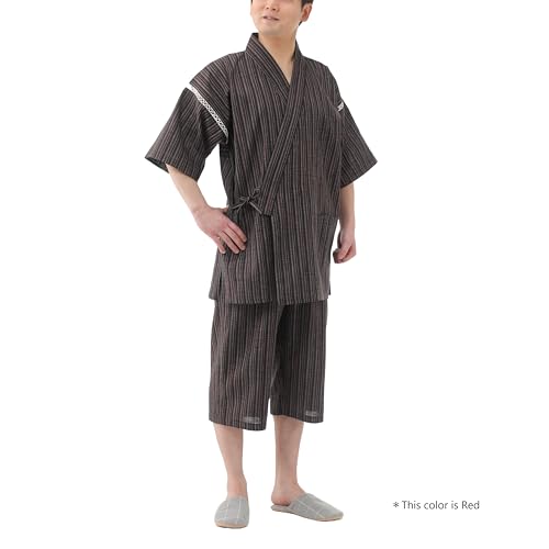 Image of リトルアイランド Japan Cool Jinbei Yukata Men's Half-Sleeved Japan Cotton top and Bottom