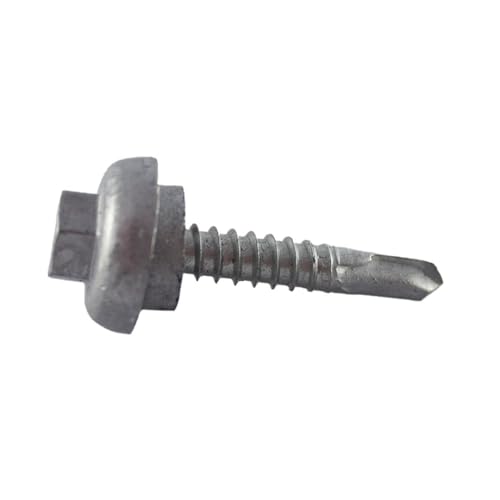 Tornillos galvanizados #12 x 1-1/4 hexagonal paquete 250 miniatura 2