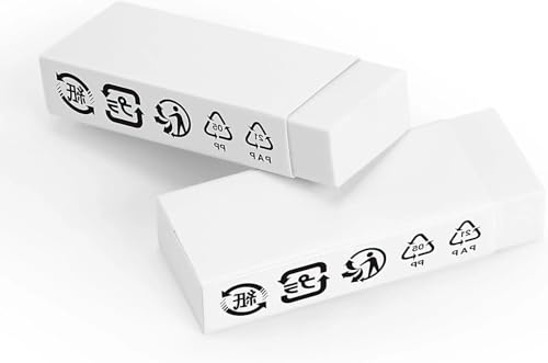 for Amazon Basics Block White Pencil Eraser 2 Pack