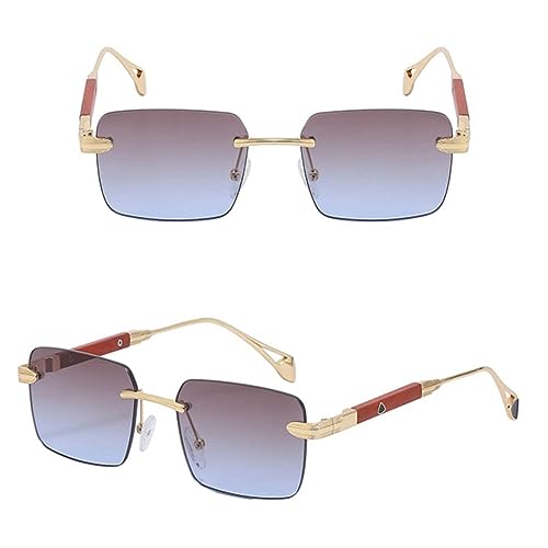 Lunettes de soleil rectangle MUTYNE : protection UV400 optimale et monture fine en métal rétro