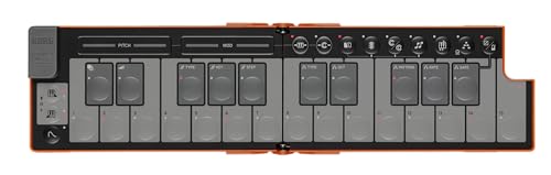 Korg nanoKEY Fold - Foldable 25 Key MIDI Keyboard Controller with USB-C and TRS-MIDI - Lava Orange, 14.7 cm x 1.7 cm x 7.3 cm - Image 2