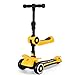FABAX Trottinette Pliables réglables 3-en-1 Enfants Scooter 3 Roues Kick Feux Clignotants Roues Pied Scooters Convient aux 3~9Années Vieux Mouvement Patinette (Color : Yellow)