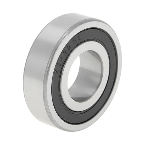 Image of A ABSOPRO 62/22DDU Deep Groove Ball Bearings 22x50x14mm P4 Double Rubber Seal Lubricated Bearings 1 Pc Car Scooter Skateboard Wheel Universal Black Silver Tone
