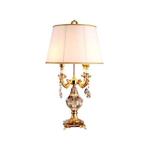 FengLing Bedside Lamp Traditional Table Lamp Crystal Candle Holder Plating Hardware Table Lamp White Lampshade for Living Room/bedroom Table Light-default steampunk buy now online FengLing Bedside Lamp Traditional Table Lamp Crystal Candle Holder Plating Hardware Table Lamp White Lampshade for Living Room/bedroom Table Light-default steampunk buy now online