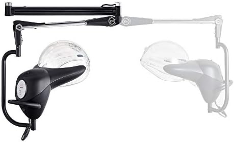 DIR Salon Hair Steamer, Hood Wall Mount Treatment Steamer ION, Black