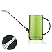 Price comparison product image Reagia Plastic Watering Can, Plant Watering Can with Stainless Steel Long Spout, 1L/34oz Clear Measurement Markings Long Spout Watering Can for Indoor Plants, House Plants and Flowers Easy Fill(Green)