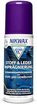 Nikwax Impregnacja tkanin i skóry 125 ml z aplikatorem gąbkowym