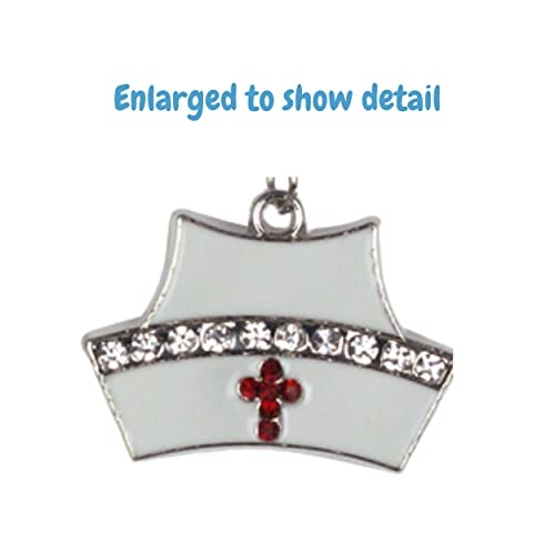 Nurse Bookmark - Enameled Stethoscope With Jeweled And Enameled Hat Charm - Nurses Day Gift - Nurse Appreciation #TOP4