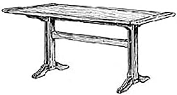 WOODCRAFT Project Paper Plan to Build Shaker Dining Table - Material Not Included