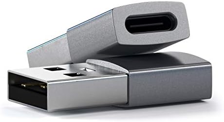 SATECHI Adapter Konwerter Typ-A Do Typu-C - USB-A Męski Do USB-C Żeński - Kompatybilny Z iMac, MacBook Pro/MacBook, Laptopami, Komputerami I Innymi (Gwiezdna Szarość)
