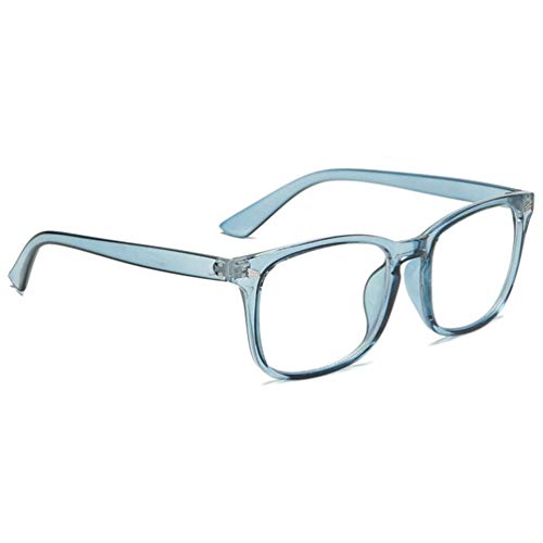 Óculos com bloqueio de luz azul KESYOO, armação quadrada, nerd, vintage, para jogos de computador, a