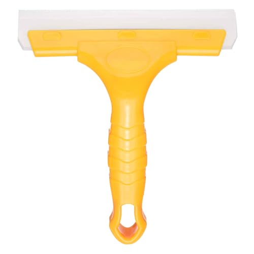 Image of HARFINGTON Squeegee 6 Inch Length Auto Water Blade Shower Squeegee with Non-Slip Handle for Windshield Window Cleaner Glass Door, Yellow