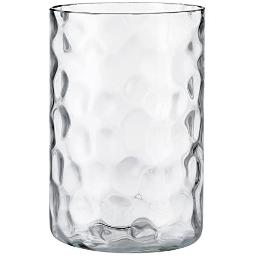 Skelang Hammered Glass Shade, Cylinder Light Shade with 1-5/8