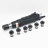 DBXMJWCMDT Handheld Pneumatic Tapping Machine, Air Power Tapping Gun, Vertical Pneumatic Tapper for M3-M12 Threading, Industrial Drill Tool